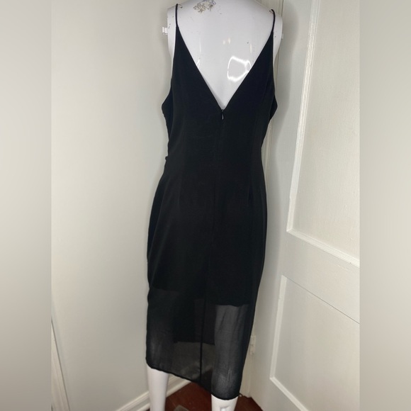 C/MEO COLLECTIVE NWT Presence Midi Elegant Black Sleeveless Dress - Picture 5 of 13